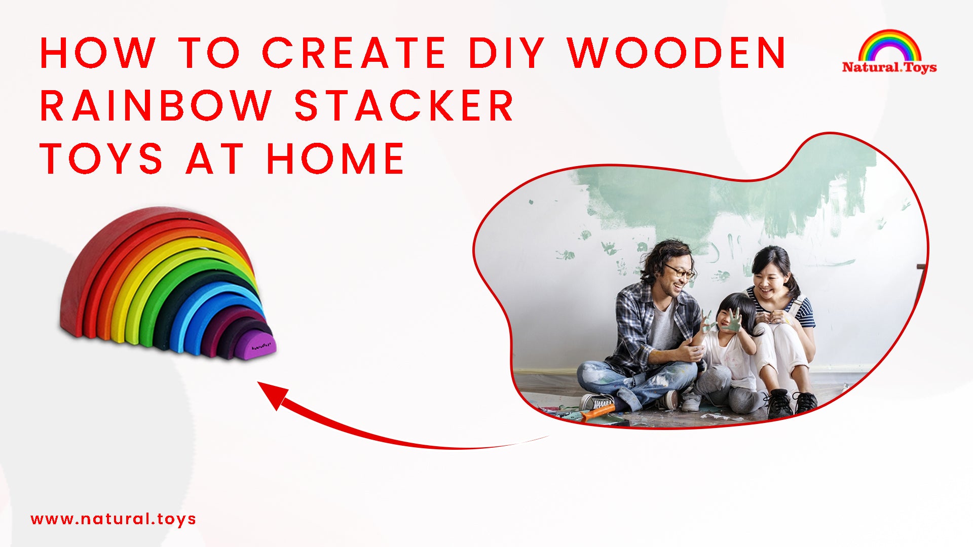 How to Create DIY Wooden Rainbow Stacker Toys at Home Natural.Toys