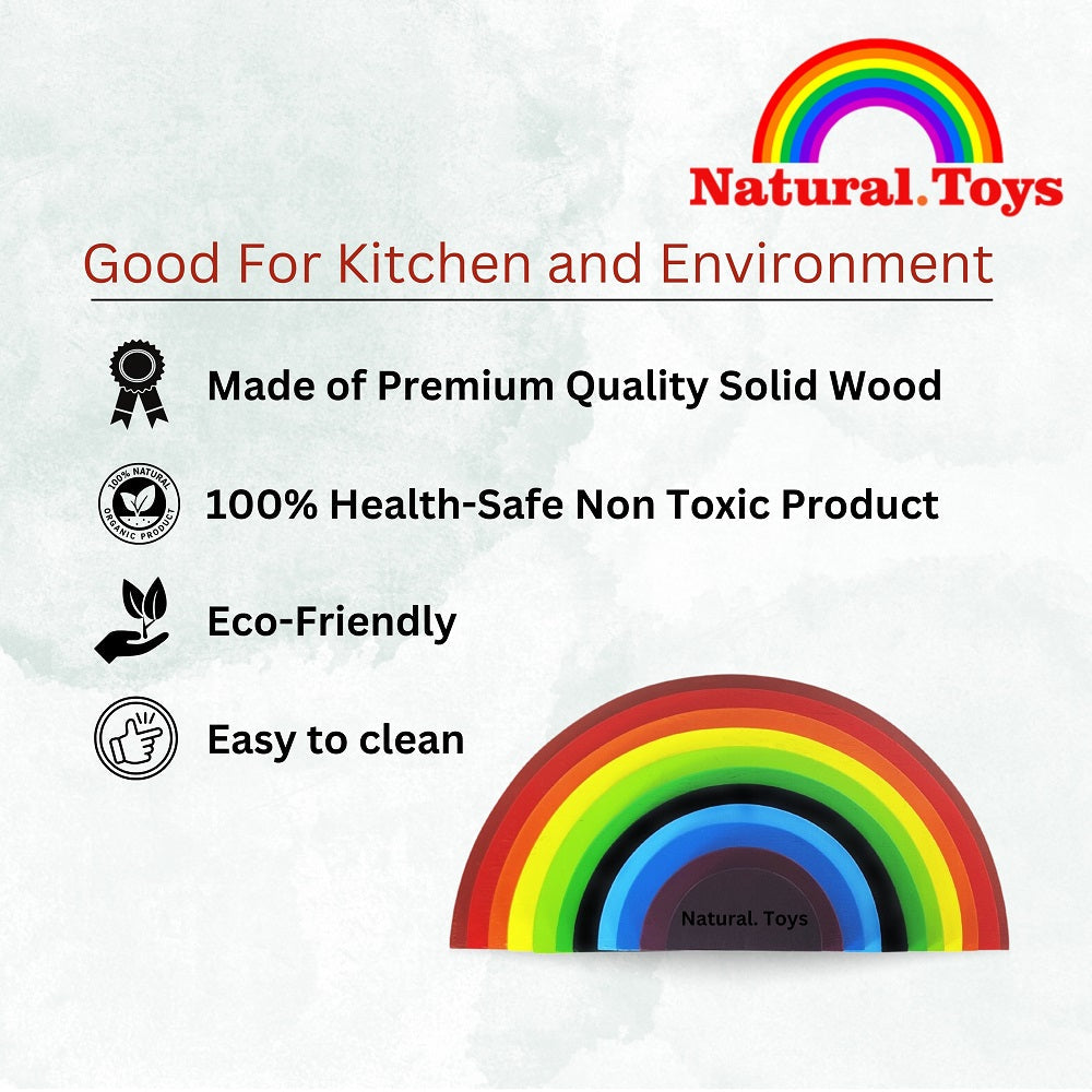 Natural Toys 11 Piece Wooden Semi Circle