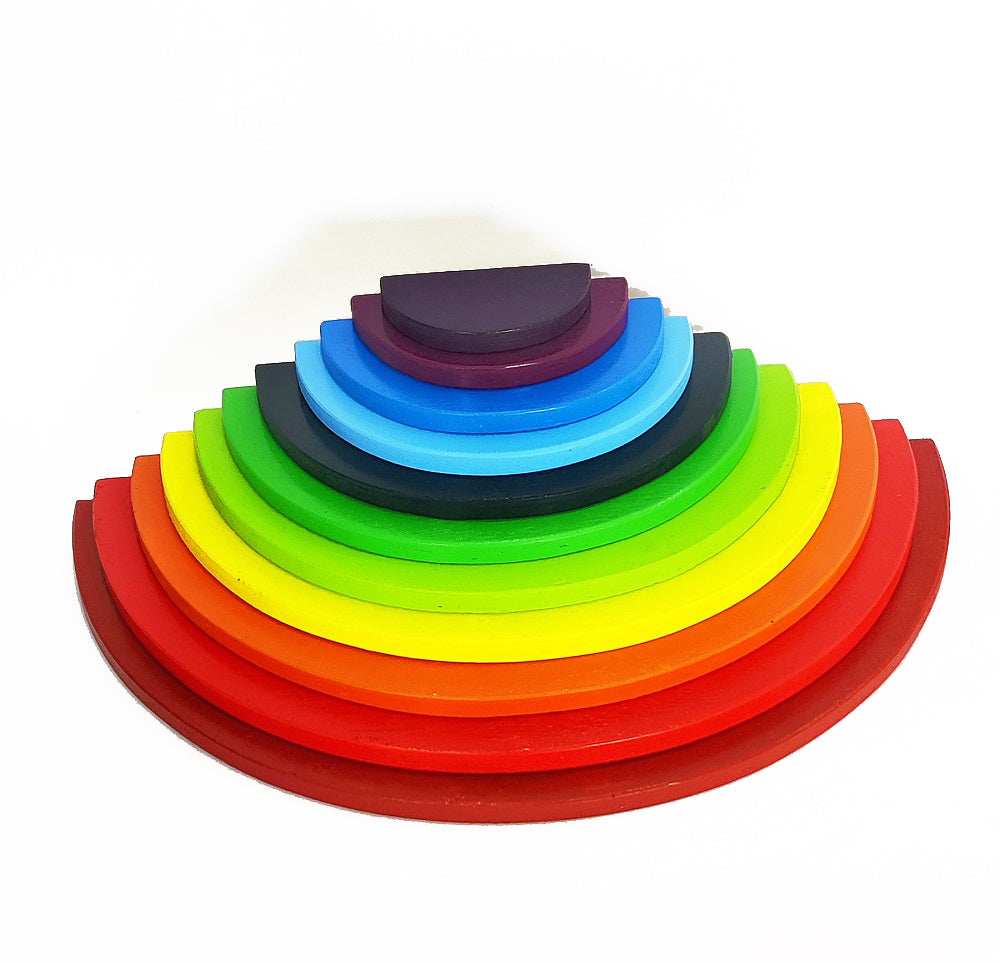 Buy 11 Piece Wooden Semi Circle | Natural Toys