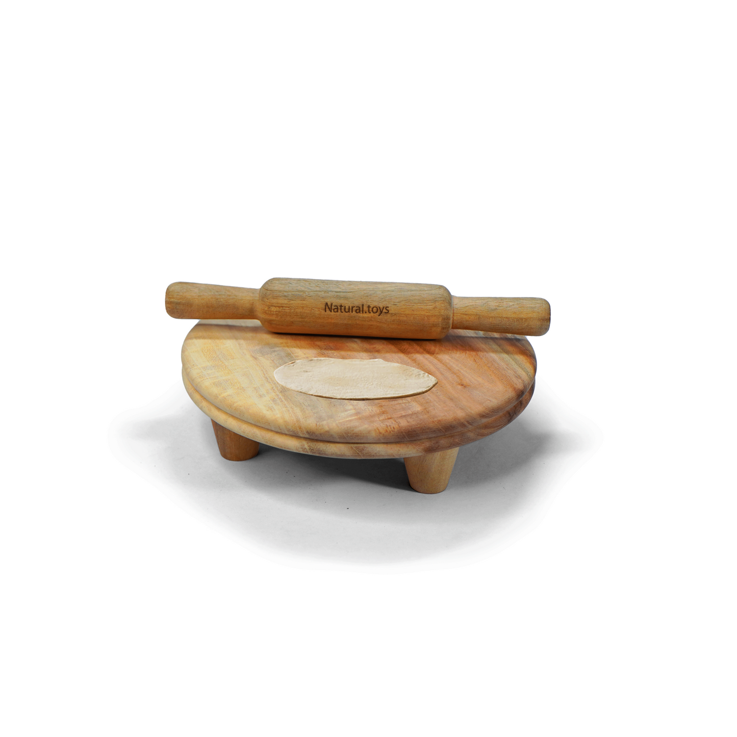 Buy Kids play Montessori kitchen set Pretend toy Wooden Chakla Belan for kids Rolling Pin and Board Kids Cooking Toys | Natural Toys