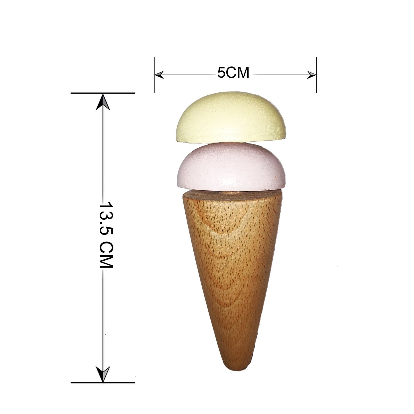 Buy Wooden Pretend Toy Ice Cream Set | Natural Toys