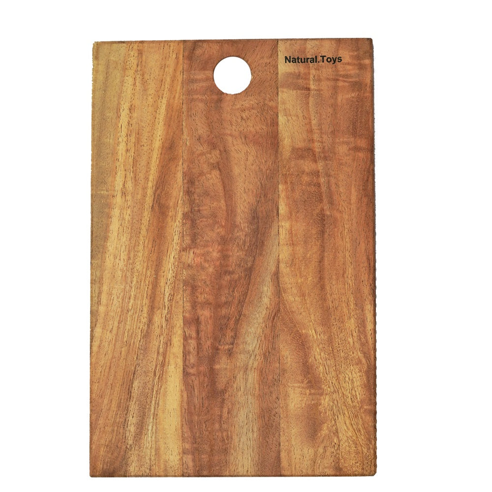 Natural Toys | Kids Wooden Cutting Board with Montessori Knife