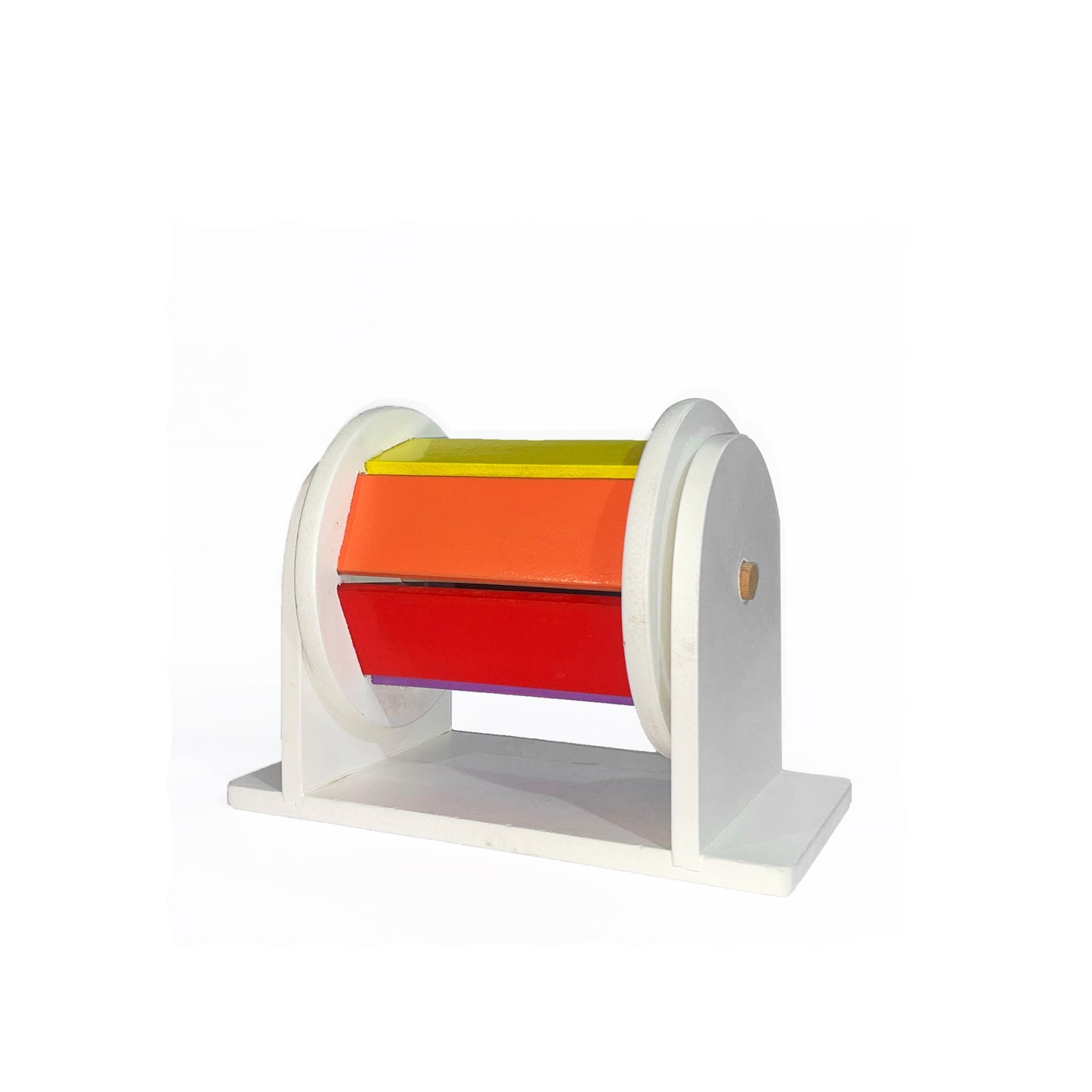 Buy Wooden Rainbow Wheel Rolling Rattle Toy Musical Toy Spinning Wheel | Natural Toys
