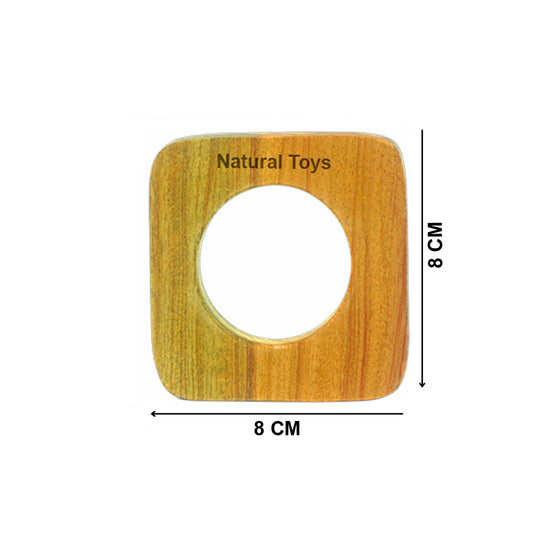 Buy Natural.Toys Neem Wooden Teether Combo For Infant Square Teether  Baby Teethers Set