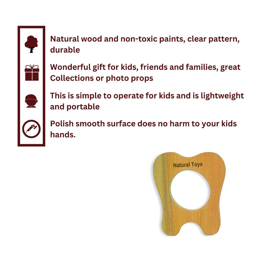 Buy Natural.Toys Neem Wood Teether Combo For Infant Shape Tooth Teethers Baby Teethers Set