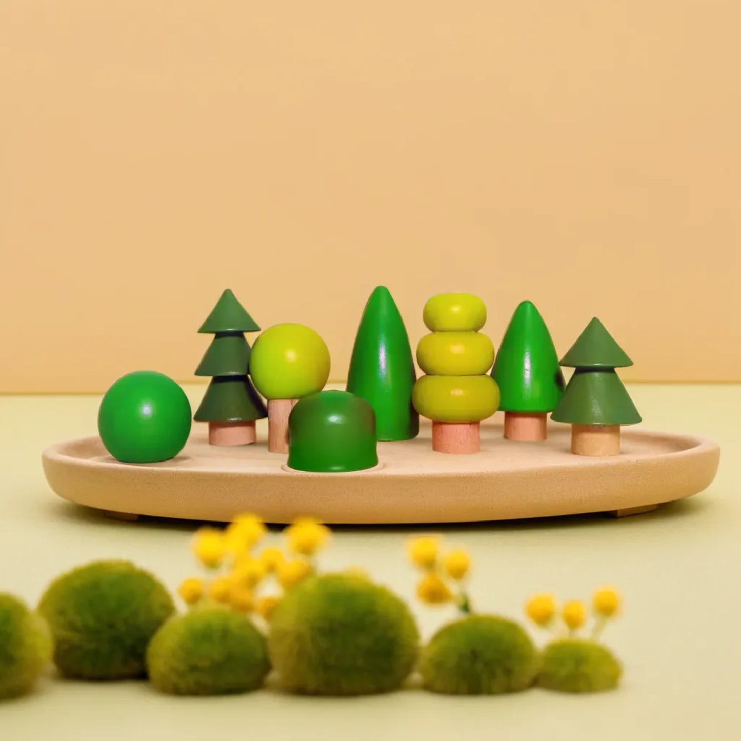 Buy Wooden Tree Set of 8 Trees Natural Pretend Toy | Natural Toys