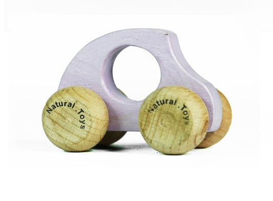 1PC natural toys Wooden car toy push pull toy car