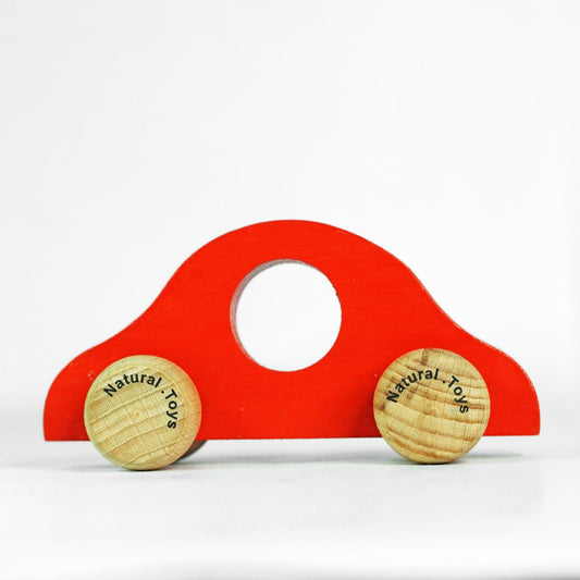 1PC natural toys Wooden car toy push pull toy car