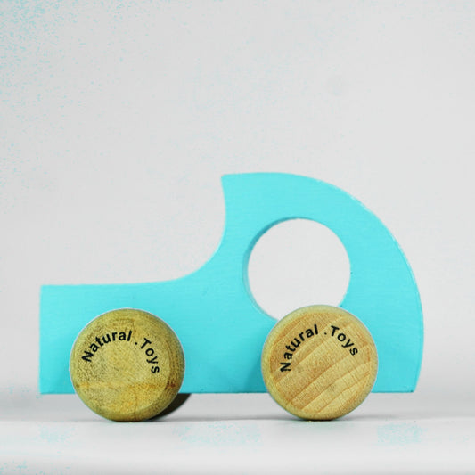 1PC natural toys Wooden car toy push pull toy car