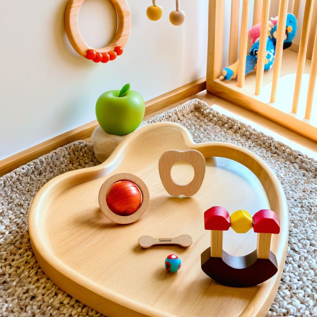 Buy Natural.Toys Neem Wood Teether Combo  For Infant (AppleTeether + 75Mm Ring Teethers + 2 Chusni Soother) Baby Teethers Set