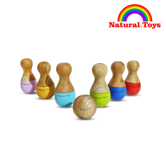 Natural Toys Wooden Bowling Set Natural Toy