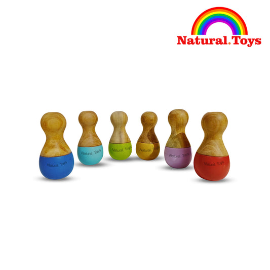 Natural Toys Wooden Bowling Set Natural Toy