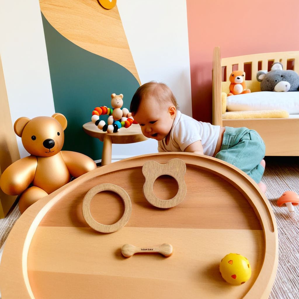 Buy Natural.Toys Neem Wood Teether Combo For Infant (Bear Teether + 75Mm Ring Teethers + 2 Chusni Soother) Baby Teethers Set