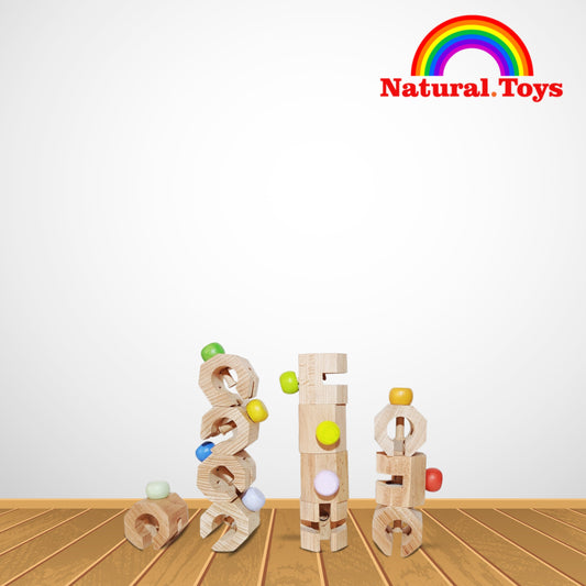 Buy 12 Piece Set of Connectable Chain | Natural Toys