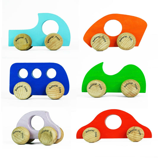 Natural Toys Wooden car Toy Push Pull Toy Car Wooden Bus Wooden Truck Toy Car Combo