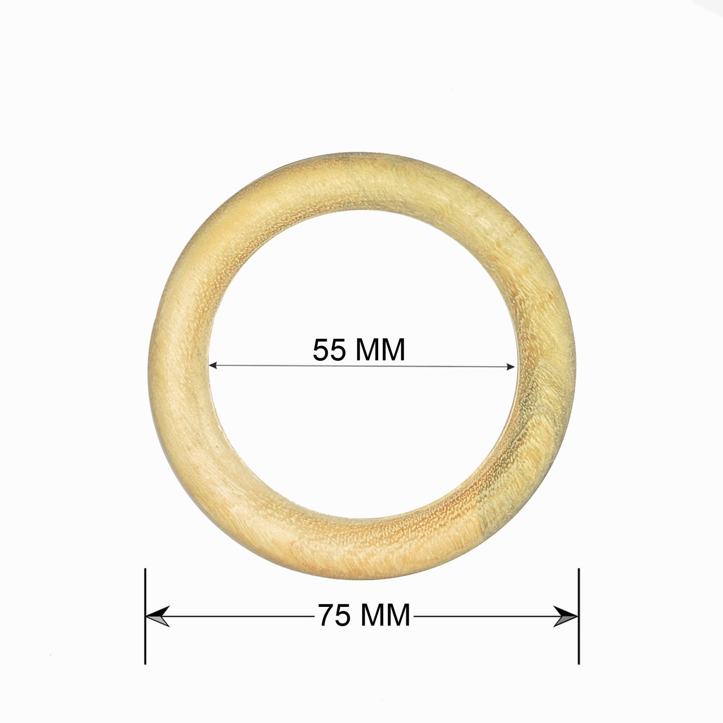 Buy Natural.Toys Wooden Teether Ring/Neem Wood Teeth Ring For Babies, Teethers Sacker/ Soother wood Rattle Nibbler Teething Toy teeher Pack of 2 Pc