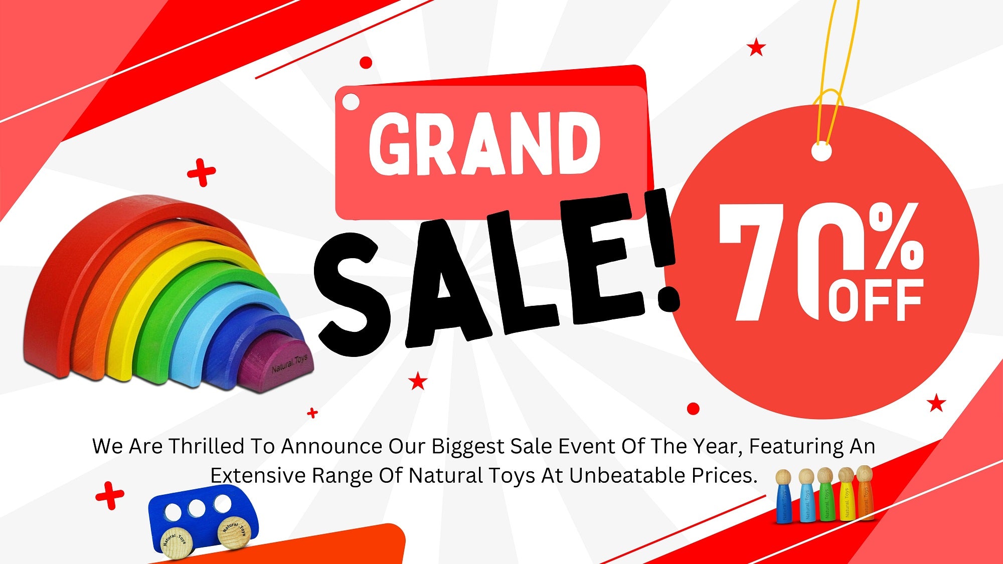 Environment Friendly Wooden Natural Toys Natural.Toys